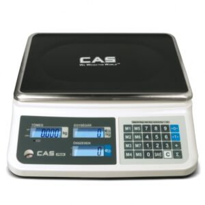CAS PR2N Lapos 15 KG fehér mérleg (hitelesítve)