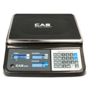 CAS PR2N Lapos 15 KG fekete mérleg (hitelesítve)