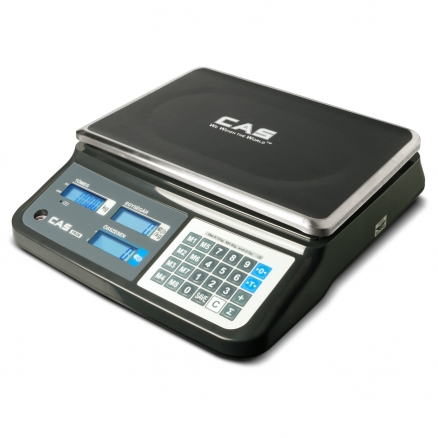 CAS PR2N Lapos 15 KG fekete mérleg (hitelesítve) - Image 2